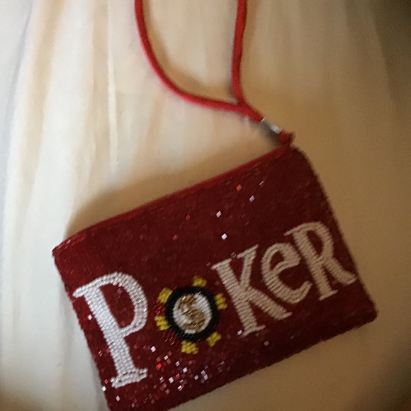 NEW “Host Pick” Gorgeously Stunning Beaded Poker Wristlet - Picture 4 of 5